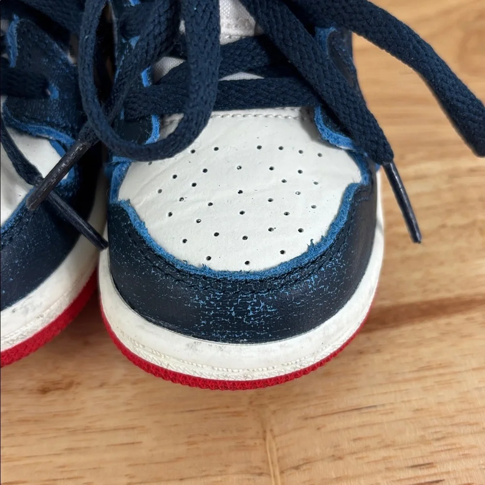 Jordan 1 mid se (td) toddlers' shoes size 6C armoury navy-pale ivory fn1351-400